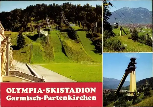 Ak Garmisch Partenkirchen in Oberbayern, Olympia-Skistadion, Sommer