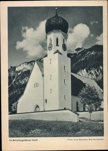 Ak Berchtesgaden in Oberbayern, Kirche