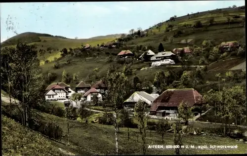 Ak Aitern im Schwarzwald Baden, Panorama, Gasthaus u. Pension z. Rössle