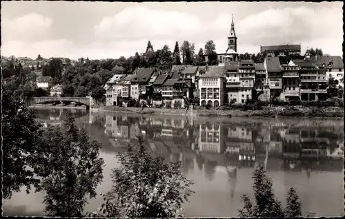 Ak Laufenburg am Hochrheinlick vom Schweizer Ufer, Panorama