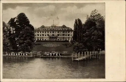 Ak Friedrichshafen am Bodensee, Kurgarten-Hotel, Gesamtansicht