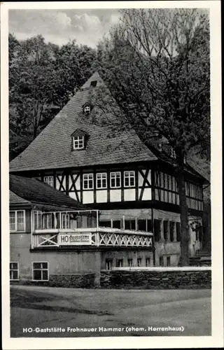 Ak Annaberg Buchholz Erzgebirge, HO-Gaststätte Frohnauer Hammer, ehem. Herrenhaus