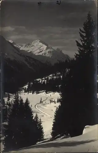 Ak Sonthofen im Oberallgäu Schwaben, Tal im Winter
