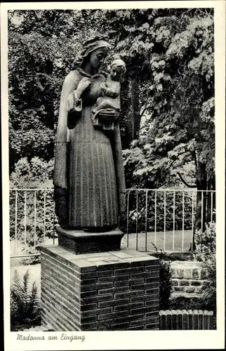 Ak Arenberg Koblenz am Rhein, Mutterhaus der Dominikanerinnen, Madonna