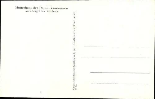 Ak Arenberg Koblenz am Rhein, Mutterhaus der Dominikanerinnen, Madonna