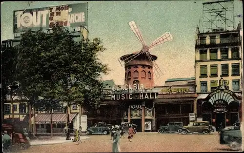 Ak Paris XVIII. Arrondissement Buttes-Montmartre, Le Moulin Rouge