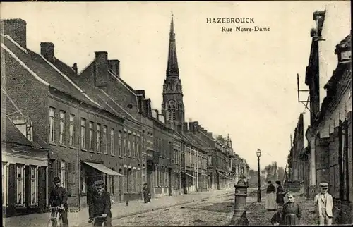 Ak Hazebrouck Nord, Rue Notre Dame