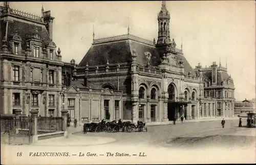 Ak Valenciennes Nord, La Gare, Bahnhof