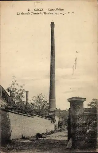 Ak Croix Nord, Usine Holden, La Grande Cheminée