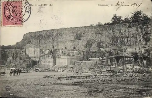 Ak Commercy Lothringen Meuse, Steinbruch