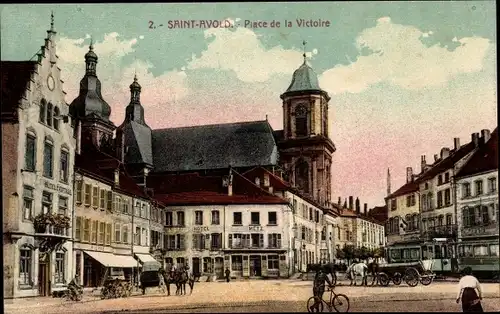 Ak Saint Avold Lothringen Moselle, Place de la Victoire