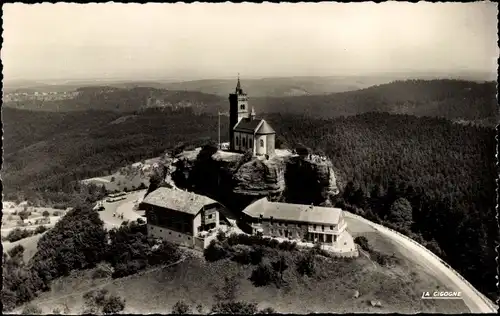 Ak Dagsburg Dabo Lothringen Moselle, Hotel Restaurant au Rocher, Chapelle Saint Léon