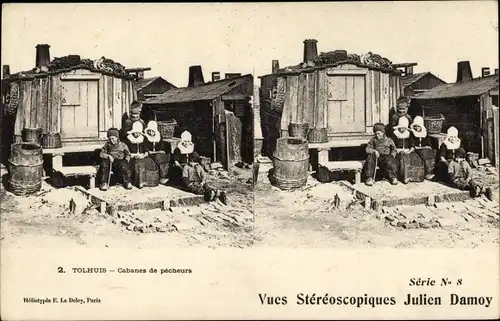 Stereo Ak Tolhuis, Cabanes de pêcheurs, Niederländische Fischerhütten