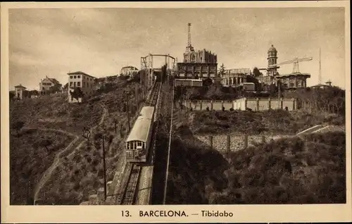 Ak Barcelona Katalonien Spanien, Tibidabo