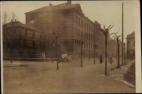 Foto Ak Speyer am Rhein, Straßenpartie