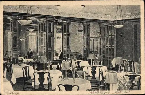 Ak Göteborg Schweden, Hotel Eggers, Innenansicht