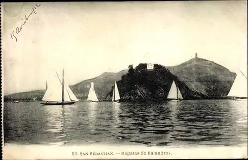 Ak Donostia San Sebastian Baskenland, Regatas de Balandros