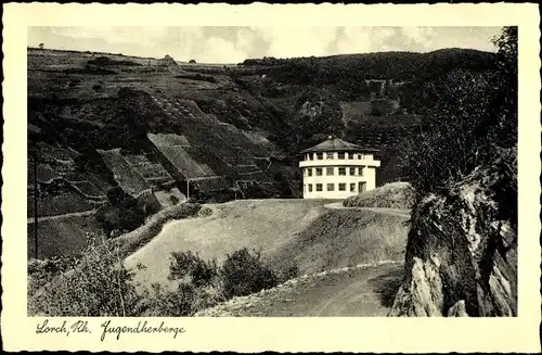 Ak Lorch im Rheingau Hessen, Blick zur Jugendherberge