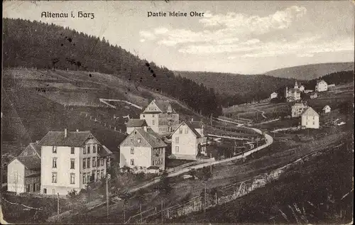 Ak Altenau Clausthal Zellerfeld im Oberharz, Partie kleine Oker