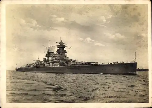 Ak Deutsches Kriegsschiff, Admiral Scheer, Panzerschiff