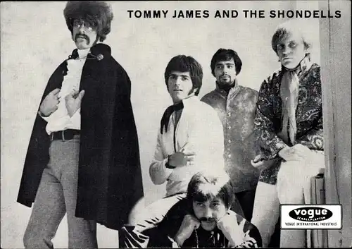 Ak Tommy James and the Shondells, Musikgruppe, Vogue Schallplatten