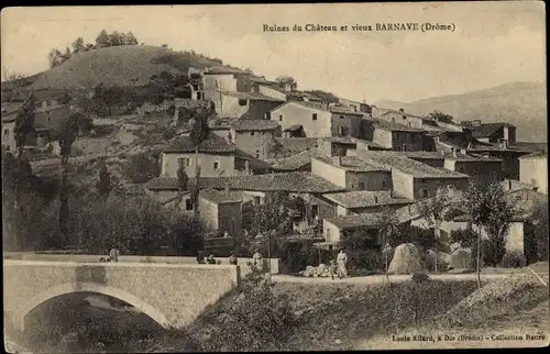 Ak Barnave Drôme, Ruines du Chateau