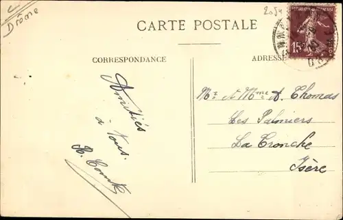 Ak Anneyron Drôme, Quartier de l'Eglise