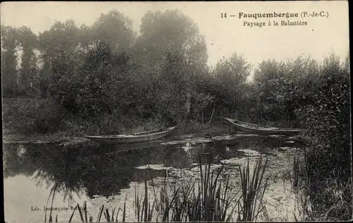 Ak Fauquembergues Pas de Calais, Paysage a la Balastiere