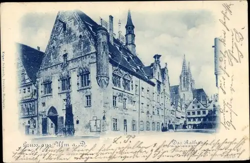 Ak Ulm an der Donau, Rathaus