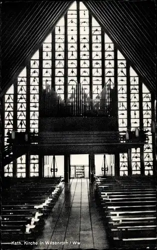 Ak Wilsenroth Dornburg im Westerwald Hessen, Inneres der Kath. Kirche