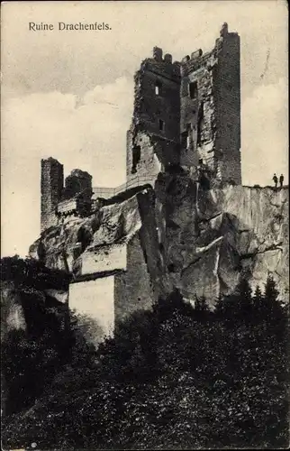 Ak Königswinter am Rhein, Ruine Drachenfels