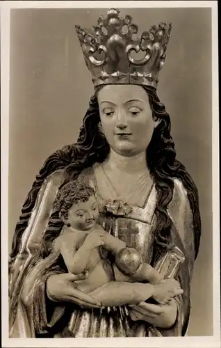 Ak Bieringen Rottenburg am Neckar, Madonna in der Pfarrkirche