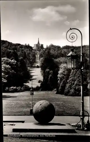 Ak Kassel in Hessen, Schlosspark Wilhelmshöhe mit Herkules