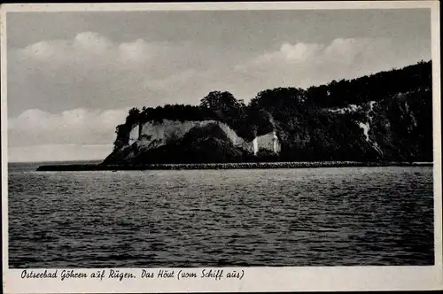 Ak Ostseebad Göhren auf Rügen, Das Hövt vom Schiff aus