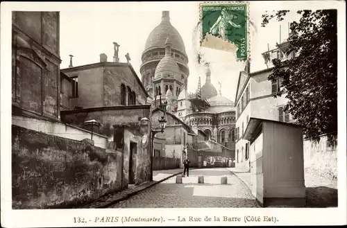 Ak Paris XVIII. Arrondissement Buttes-Montmartre, La Rue de la Barre
