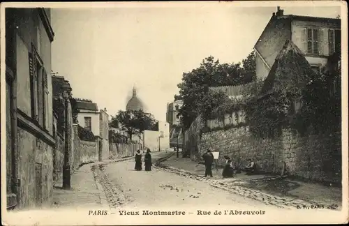 Ak Paris XVIII. Arrondissement Buttes-Montmartre, Rue de l'Abreuvoir