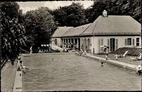 Ak Schlangenbad im Taunus Hessen, Thermalschwimmbad, Freibad