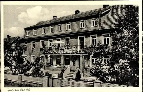 Ak Bad Orb in Hessen, Kurpension Brandenstein, Hausansicht