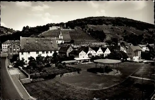 Ak Klingenberg am Main Unterfranken, Winzerfestplatz mit Römer, Blick a. Dorf u. Umgebung