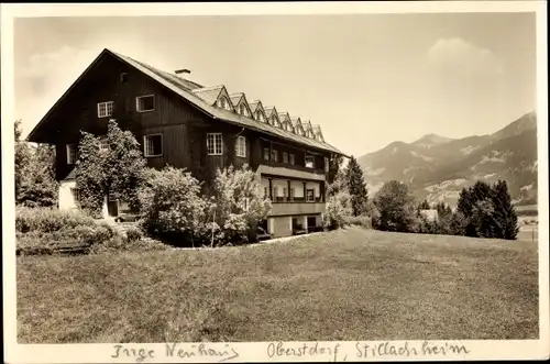 Ak Oberstdorf im Oberallgäu, Stillachheim, Kindergenesungsheim, Gesamtansicht