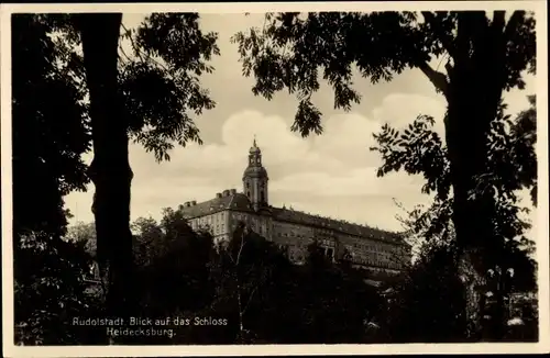 Ak Rudolstadt in Thüringen, Blick auf Schloss, Heidecksburg