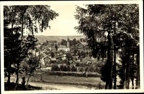 Foto Ak Wurzbach in Thüringen, Gesamtansicht