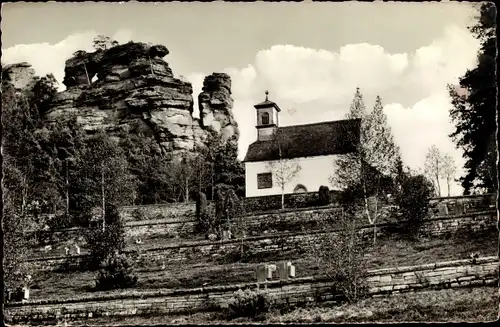 Ak Dahn in der Pfalz, Wasgau, Heldenfriedhof