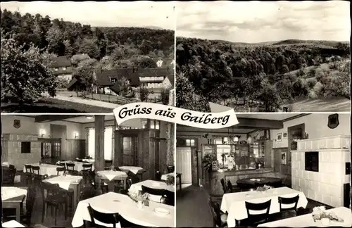 Ak Gaiberg Baden Württemberg, Gasthaus-Pension Germania, Waldpartie