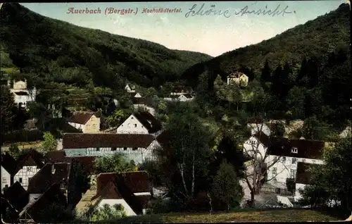 Ak Auerbach Bensheim Hessen, Hochstättertal