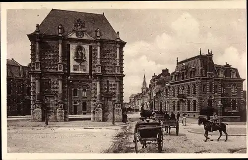 Ak Cambrai Nord, Rue et Porte Notre-Dame