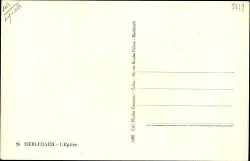 Ak Freyming Merlebach Moselle, Kirche