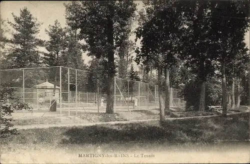 Ak Martigny les Bains Lothringen Vosges, Le Tennis