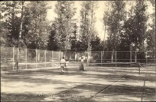 Ak Martigny les Bains Lothringen Vosges, Le Tennis
