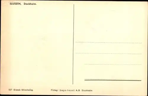 Ak Stockholm Schweden, Slussen, Blick auf die Stadt
